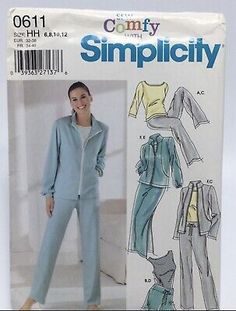 the sewing pattern is in its box and it has an image of a woman's pajamas