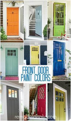 front door paint colors with pictures of different doors