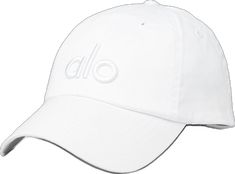 Yoga Accessories, Alo Yoga, Back Women, Dad Caps, Logo Color, Signature Logo, Velcro Straps, Off Duty, Bright White