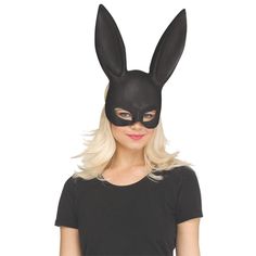 Turn heads when you step out in this shimmering party mask. This bunny rabbit animal masquerade mask is perfect for Halloween, Mardi Gras, Festivals and more. The Adult Shimmer Bunny Mask features an upper half bunny face mask with oversized ears and elastic band that goes around the back of head. One size fits most adults. Black shirt is not included. Warning: This is a costume accessory. Not a toy. Keep away from flames!!Special Shipping Information: This item ships separately from other items White Masquerade, Rabbit Halloween, Costume Masquerade, Masquerade Halloween, Mask Dance, Rabbit Costume, Bunny Mask, Halloween Kit, Black Bunny