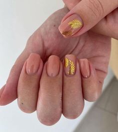 50+ Stunning Fall Short Nail Designs To Try This Autumn! Short Nail Designs 2023, Fall Short Nail Designs, Fall Short Nails, Ombre Nail Colors, Plaid Nail Designs