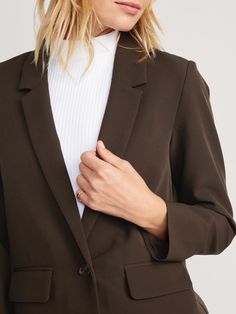 Taylor Relaxed Suit Blazer for Women | Old Navy Classic Long Sleeve Blazer With Buttoned Pockets, Classic Blazer With Notch Lapel And Buttoned Pockets, Classic Business Blazer With Buttoned Pockets, Classic Blazer With Buttoned Pockets For Business Casual, Classic Business Casual Blazer With Buttoned Pockets, Solid Collared Blazer With Buttoned Pockets, Solid Color Collared Blazer With Buttoned Pockets, Business Blazer With Notch Lapel And Buttoned Pockets, Tailored Long Sleeve Blazer With Buttoned Pockets