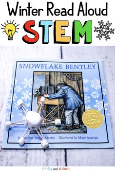 Build A Snowflake, Unique Snowflakes, Winter Stem Challenges, Snowflake Bentley, Stem Elementary, Stem Lesson, Stem Teacher