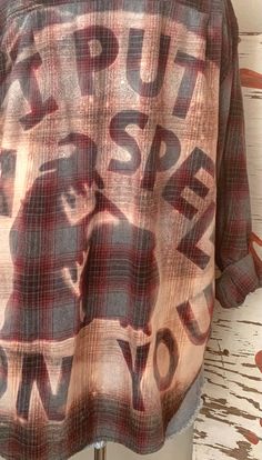 an old shirt that has been altered to look like it is being worn by someone