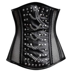 Mesh Corset Black Top Improving Posture, Black Leather Corset, Under Bust Corset, Corset Black, Steel Boned Corsets, Mesh Corset, Lace Tights, Underbust Corset, Leather Corset