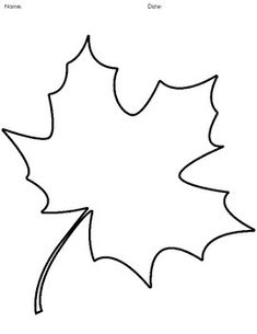 the outline of a maple leaf