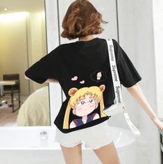 Kawaii Loose Sailormoon Sisters Tshirt PN1252 ●Size: S:Length 66 cm shoulder 46 cm bust 102 cm M:Length 68 cm shoulder 48 cm bust 106 cm L:Length 70 cm shoulder 50 cm bust 110 cm XL:Length 72 cm shoulder 52 cm bust 114 cm XXL :Length 74 cm shoulder 54 cm bust 118 cm ●Material:Cotton. (Please allow 1-3cm differs due to manual measurement.As different computers display colors differently,the color of the actual may vary slightly from the above images.Thanks for your understanding.) ●About Shipping: We attach great importance to the orders of each customer and parcel delivery. 1.Processing time: 2-3 business days. 2.Shipping time: 10-15 business days to US, please allow 3-4 weeks shipping to other country.(Shipping times can be affected by variable customs clearance times or public holidays.) Kawaii T-shirt For Cosplay With Crew Neck, Casual T-shirt For Cosplay, Trendy Summer Tops For Cosplay, Kawaii Tops With Cartoon Print For Cosplay, Harajuku Cartoon Print Tops For Cosplay, Casual Cartoon Print Tops For Cosplay, Black Kawaii Tops For Cosplay, Kawaii Cotton Tops For Cosplay, Cotton Kawaii Tops For Cosplay