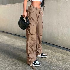 Vintage Cargo Denim Pants Nwt Cargo Pants Women Baggy, Y2k Cargo Pants, Streetwear Cargo Pants, Retro Pants, Casual Cargo Pants, Denim Cargo Pants, Baggy Cargo Pants, Moda Jeans, Grunge Streetwear