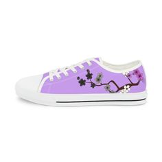 DESCRIPTION Step out in style with these Lavender Sakura Asexual Shoes. The pastel lavender design features the Asexual pride flag colors and a subtle cherry blossom pattern. These asexual pride sneakers are the perfect way to show your Asexual pride and make a statement about inclusivity. They are made from high-quality materials for durability and comfort. Wear them to pride events or anytime you want to show your support for the Asexual community. Get your Lavender Sakura Asexual Sneakers tod Pride Sneakers, Lavender Design, Cherry Blossom Pattern, Pride Shoes, Pastel Lavender, Pride Flag Colors, Asexual Pride, Comfort Wear, Flag Colors