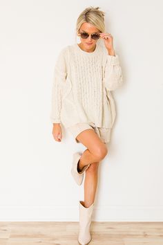 This sweater is loaded with cozy texture! It features a relaxed, boxy shape, dropped shoulders, and ribbed edges. Cozy Texture, Textured Sweater, Blue Door, Boutique Clothing, Cute Dresses, Knitted Sweaters, New Arrivals, Cable, Boutique