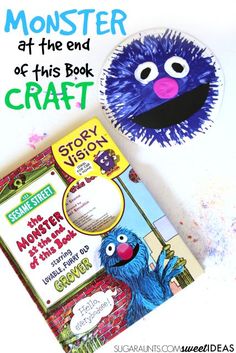 a book with an image of a blue monster and the words monster at the end of this book craft