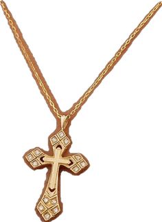 Fine Yellow Gold Cross Pendant Necklace, Fine Jewelry Yellow Gold Cross Pendant Necklace, Classic Cross Pendant Necklace For Anniversary, Luxury Crucifix Cross Necklace For Formal Occasions, Fine Jewelry Cross Necklace For Anniversary, Yellow Gold Diamond Cut Cross Pendant Necklace, Formal Yellow Gold Cross Pendant Necklace, 14k Gold Diamond Cut Cross Necklace, Classic Crucifix Cross Necklace For Anniversary