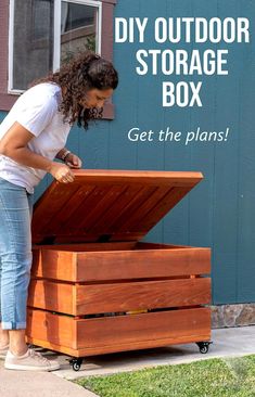 Diy Outdoor Toys, Outdoor Toy Storage, Outdoor Box, Large Workshop, Diy Storage Boxes