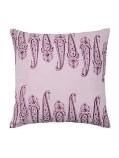 organic linen printed purple cushion Lilac Cushions, Spring Crocus, Wine Purple, Purple Linen, Silk Quilt, Gift Wrap Tags, How To Dress A Bed, Purple Hands, Purple Design