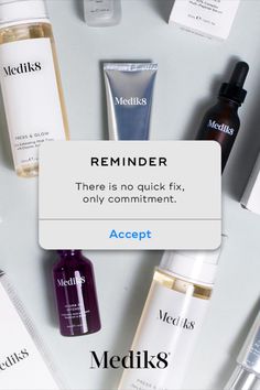 This is your reminder that there is no quick skincare fix. Achieving the results you want takes time and consistency. Click this pin to shop our bestselling products that will make a visible difference to your skin. Ageing Skincare, Skincare Routine Tips, Professional Skincare, Gradient Color Design, Esthetics Room, Skincare Ideas, Skin Aesthetics, Skincare Advice, Peptide Serum