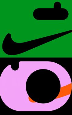 an image of a pair of shoes with the word nike on them and a green background