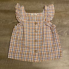 Cotton Regular Fit Button Up Tank Top, Madewell Top, Dream Style, Gingham, Madewell, Button Up, Tank Top, Womens Tops, Tank Tops