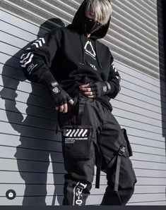 Cyberpunk Wear Outfit, Technowear Men, Tech Wear Outfit Men, Techwear Outfits Men, Militarycore Outfits, Cyberpunk Techwear Fashion, Techware Men, Techwear Aesthetic Men, Mens Techwear Fashion