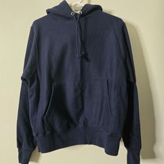 Nwot Champion Reverse Weave Hoodie Sweatshirt Size S New, Never Worn Or Washed Navy Blue High Quality, Thick, Cozy, Warm Fleece Lining Classic See Photos For Approximate Measurements. Navy Sweatshirt With Drawstring Hood For Streetwear, Blue Long Sleeve Sweats With Kangaroo Pocket, Navy Hoodie For Streetwear, Navy Streetwear Hoodie, Navy Long Sleeve Sweatshirt With Kangaroo Pocket, Navy Long Sleeve Hoodie With Adjustable Hood, Blue Fleece Crew Hoodie, Navy Hooded Sweatshirt With Pockets, Navy Crew Neck Hoodie For Winter