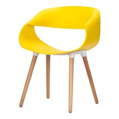 Celine Curl Ribbon Chair Yellow - Fervor + Hue Patchwork Armchair, Ribbon Chair, Visual Clutter, Orange Dining Chairs, Modern Contemporary Dining, Patchwork Chair, Studio Chairs, Contemporary Armchair, Chair Collection