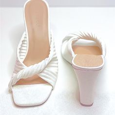 - 4” Heel - Padded Insole For Comfort - Lightweight - Twisted Band For A Trendy Look - Leather Material - Fits True To Size - Also Available In White And Nude Sparkly Wedges, Blue Wedge Heels, Strappy Wedge Heels, Chunky Platform Sandals, Blue Wedges, Low Heel Wedges, Summer Wedges, Cork Wedges Sandals, Ankle Strap Wedges