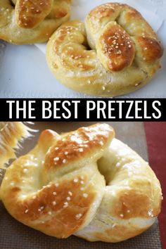 the best pretzels in the world are made with butter and sesame seed sprinkles