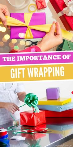 the importance of gift wrapping is important for many people, but it's not hard to tell what they are doing