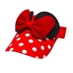 PRICES MAY VARY. ❤️【MATERIAL】Made Of 100% High Quality Cotton, Durable, Sturdy, Lightweight. ❤️【FASHION DESIGN 】Little Girls Sun Visor Hat with Cute Mouse Ear Bow , Wide Brim Protect Your Skin From The UV Ray Out In Summer, Allow Baby Enjoy Playing More! ❤️【USEFUL】Top Empty Visor Hat with Cotton Sweatband take the sweat away in summer And Also Best Gift For Little Girls High Ponytail Messy Bun. ❤️【SIZES】Adjustable Visor Hat, One Size Fit Head Circumference 18.11"-20.86" /46-53cm, Suitable for 1- Baby Bow Hats, Girl Baseball Cap, Girls Sun Hat, Kids Baseball Caps, Sun Visor Hat, Visor Hat, Baby Cap, Disney Ears