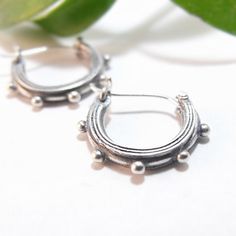 Silver Earrings Silver Hoop Earrings Sterling Silver Hoop Forest Gifts, Silver Huggie Earrings, Forest Gift, Huggie Earrings Silver, Pine Forest, Sterling Silver Hoop Earrings, Huggie Earrings, Sterling Silver Hoops, Earrings Sterling Silver