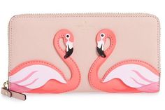 Kate Spade Light Pink By The Pool Flamingo Saffiano Leather Wallet. Free shipping and guaranteed authenticity on Kate Spade Light Pink By The Pool Flamingo Saffiano Leather WalletSHIPPING INCLUDED - SHIPS WITHIN 1-2 BUSINESS DAYS... Tropical Twist, Bag Light, Pink Flamingos, Kate Spade Bag, The Pool, Pink Bag, Kate Spade New York, Handbag Accessories