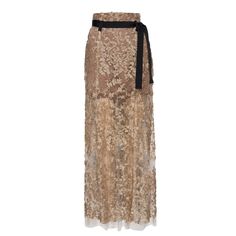 DETAILS:  Crafted from a sequin and mesh material, the Genevive skirt provides a classic and sophisticated silhouette with an extra touch of glam. The high waist, slit, grosgrain loops and belt, and 6 seamed panels flatter any figure making it perfect for a variety of occasions. This nude tone sequin catch the light with every move and is a sure stand out at a party.  Genevive has a fitted silhouette with a slightly trumpeted hem. Feel confident in your swagger this season and pair her with our complimenting After 5 tankini or style her in a more subtle way with your favorite white button down. Please refer to the size chart for best fit. Genevive runs a size small. Dry Clean or spot clean Sunset Skirt, Gold Sequin Skirt, Lady In Waiting, Fashion Forecasting, At A Party, Fabric Combinations, Haute Hippie, White Button Down, Inspired Fashion