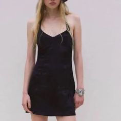 Nwt Chic Black Satin Dress From Zara! Bustier Detailing, Halter Neck With 2 Satin-Covered Buttons To Close. Hidden Side Zipper, Elasticized Back. Fully Lined. Approx. Flat Lay Measurements: - Pit To Pit: 14.5" - Waist: 13" - Length: 33" Shell: 99% Viscose | 1% Elastane Lining: 100% Polyester Top Rated Seller Fast Shipping Bundle 2 Or More Items For Discount Fitted Mini Slip Dress For Casual Occasions, Casual Backless Slip Dress, Casual Backless Slip Dress For Night Out, Black Fitted Backless Slip Dress, Chic Black Mini Dress With Spaghetti Straps, Chic Fitted Black Slip Dress, Black Fitted Casual Slip Dress, Casual Backless Evening Mini Dress, Fitted Black Mini Dress For Casual Wear