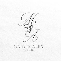 the monogramed letter f is shown in black ink on white paper