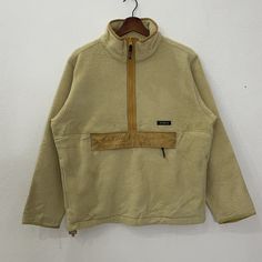 [DESCRIPTION] Please read the description first before buy my items‼️‼️ Vintage Aigle Half Zipper Fleece Jacket Size on tag : S Tag says S,fits like M (please refer the actual measurements given and compare it with best fitting clothes,by using the size on tag is not always accurate) All in good condition [MATERIAL] Fleece [MEASUREMENT] Measurement:  armpit to armpit : 21 inches  Back collar to bottom : 25 inches Sleeve length from under armpit to end of cuff : 20 inches [CONDITION] - All in goo Half-zip Winter Windbreaker For Outdoor, Winter Half-zip Windbreaker For Outdoor, Winter Outdoor Half-zip Windbreaker, Beige Fleece Outerwear For Outdoor, Streetwear Half-zip Fleece Jacket, Half-zip Fleece Jacket For Streetwear, Beige Fleece Jacket With Fleece Lining For Outdoor, Casual Fleece Jacket With Ykk Zipper For Outdoor, Outdoor Half-zip Fleece Jacket With Pockets