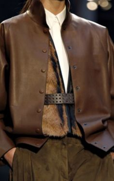 Hermes Leather, Women Overcoat, Men's Leather Jacket, Clothing Details, Brown Leather Jacket, Leather Outfit, Portsmouth