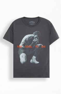 Rock the style of a modern icon with the Post Malone "Too Cool To Die" T-Shirt. Crafted with a washed fabrication for that lived-in feel, it boasts Post Malone graphics on the front, a classic crew neckline, short sleeves, and a standard fit, making it a must-have for fans of the chart-topping artist.   	Crew neckline 	Short sleeves 	Standard fit 	Vintage wash 	Front graphic 	100% Cotton 	Machine washable Pacsun Logo, Post Malone Shirt, Women's Graphic Tees, Pacsun Mens, Post Malone, Top Graphic Tees, Tees For Women, Mom Shorts, Feel It