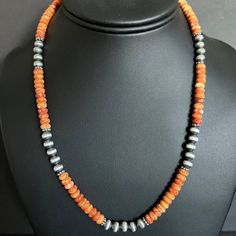 Sterling Silver Orange Spiny Oyster W Pearls Bead Necklace. 18 Inch Best Offers Accepted! Spiny Oyster, Bead Necklace, Pearl Beads, Color Orange, Womens Jewelry Necklace, Beaded Necklace, Jewelry Necklaces, Necklaces, Womens Sizes