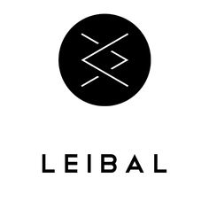 a black and white logo with the word leibal