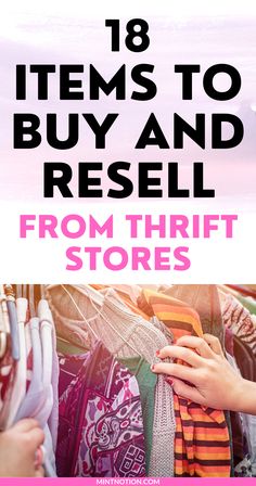 items to flip for profit from thrift stroes Owning A Thrift Store, How To Resell Thrift Store Finds, Thrift Store Ideas Business, Thrift And Flip, Thrifting Business, Flipping Thrift Store Finds, Thrift Flipping, Thrift Tips