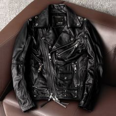 Winter Punk Leather Biker Jacket, Punk Leather Biker Jacket For Winter, Punk Style Leather Jacket For Winter, Leather Biker Jacket For Motorcycling, Business Biker Leather Jacket With Zip Fly, Punk Leather Biker Jacket With Zip Fly, Biker Style Leather Jacket With Zip Fly For Business, Punk Leather Biker Jacket With Zipper, Punk Leather Jacket With Zipper Closure