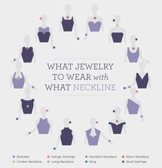 Jewelry Infographic, What Jewelry To Wear, Sleeping Night, Different Necklines, Mode Tips, Fashion Dictionary, Quoi Porter, Fashion Vocabulary, Prom Jewelry