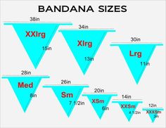 several triangles with measurements for each triangle