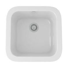 a white square sink on a white background