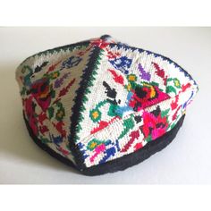 This collection of 3 vintage rare Uzbek Afghani Turkmen hand embroidered tribal one of a kind hats are an incredibly special and unique set to add to your collection. Handmade of beautiful multicolor hand embroidery. The 3 vintage Turkmen tribal style hats are made in the Uzbekistan northern Afghanistan regions. The gorgeous multicolor pattern designs are outstanding examples of exquisite traditional fine folk art ethnic handwork.  This collection of 3 rare vintage one of a kind hats are beautif Hats Collection, Hat Fashion, Unique Vintage, Hand Embroidered, Hand Embroidery, Folk Art, Pattern Design, Embroidery, Hats