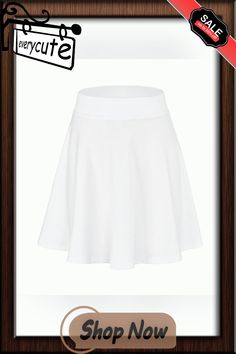 White High Waist A-line Skirt Flowy Full Tennis Skirt, Casual A-line Tennis Skirt For Summer, Casual Stretch A-line Skirt, White A-line Skirt, Casual A-line Stretch Skort, Summer A-line Stretch Mini Skirt, Summer A-line Skort, Summer A-line Lined Tennis Skirt, Stretch A-line Pleated Skort