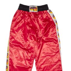 Item is in good used condition. >Size: M >Waist Size (Un-Stretched): 26" >Inside Leg: 28" >Rise: 11" >Hem: 11" Red Gym Pants, Red Sports Bottoms With Elastic Waistband, Red Gym Bottoms With Elastic Waistband, Sporty Red Pants With Elastic Waistband, Full Length Red Pants With Elastic Waistband, Red Pants With Elastic Waistband For Streetwear, Red Full Length Pants For Streetwear, Red Sporty Gym Pants, Red Full-length Sports Bottoms