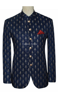 Navy Blue Prince Coat for Groom, Prince Coat for Men Traditional Embroidered Blazer For Reception, Royal Blue Long Sleeve Suit For Wedding, Luxury Blue Suits For Festive Season, Luxury Blue Suits For Festive Occasions, Royal Style Festive Blazer For Formal Occasions, Royal Style Festive Formal Blazer, Royal Style Blazer For Formal Festive Occasions, Elegant Royal Blue Long Sleeve Traditional Wear, Elegant Long Sleeve Royal Blue Traditional Wear