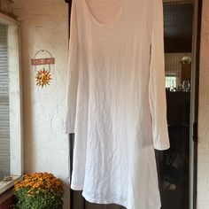 Never Worn. No Stains Or Tears. So Soft. Fresh Produce Is A Brand That Was Popular In Boutique Clothing Stores In Hotels. Eileen Fisher Crinkled Silk Dress Pewter, White Beach Cover Up, Boutique Clothing Store, White Beach, Clothing Stores, Fresh Produce, Night Shirt, Beach Covers, Dress 100