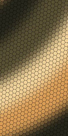 an orange and yellow background with hexagonal shapes