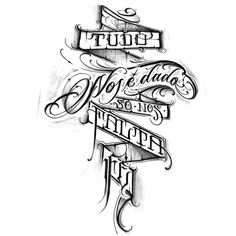 a black and white tattoo design with the words true love, wonderful things to see in it